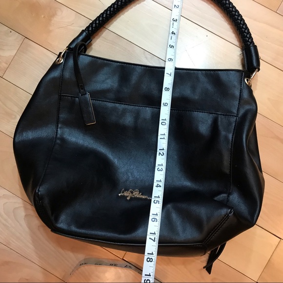 Libby Edelman Vegan Black Faux Leather Purse EUC - Picture 7 of 8